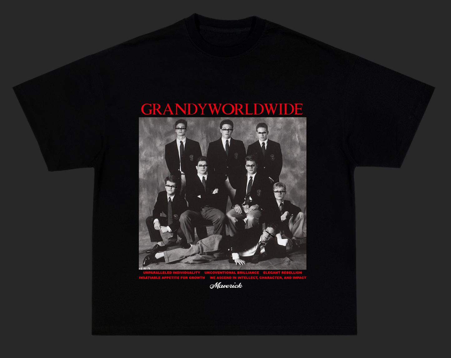 Private School Kids "Black Maverick" Tee